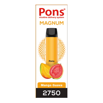 Одноразовый вейп Pons Magnum 2750 New Mango Guava - фото - 1